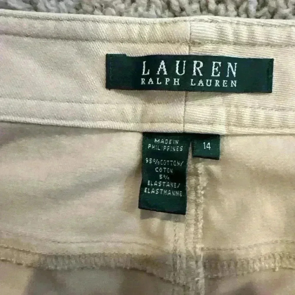 Lauren Ralph Lauren‎ Chino Women's Beige Size 14 - Picture 2 of 12